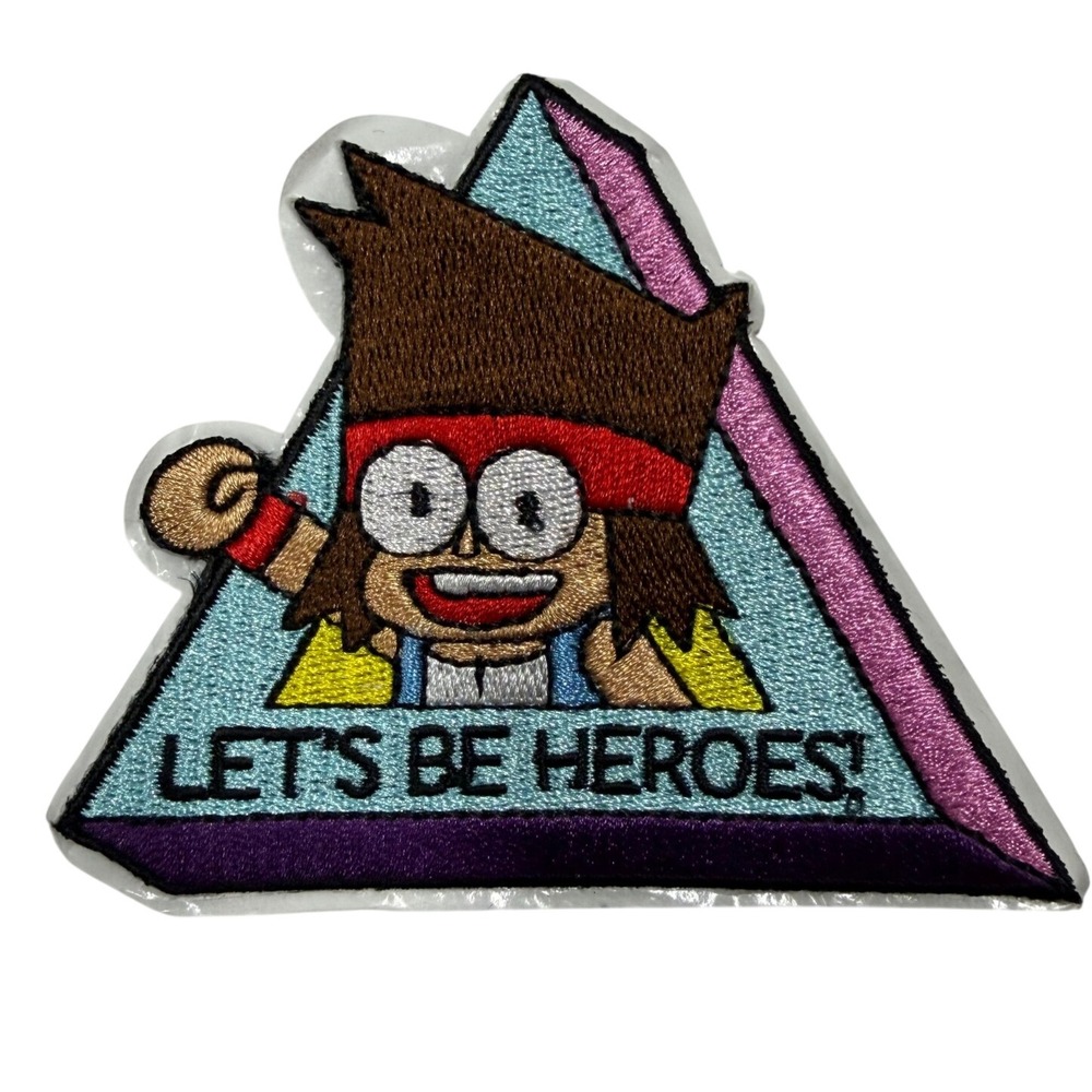 OK KO Let's Be Heroes Cartoon Network Embroidered Patch K.O. Triangle Applique